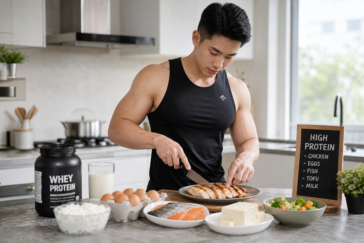 Bao nhiêu Protein mỗi ngày là đủ? Hướng dẫn tính Protein cho người tập gym