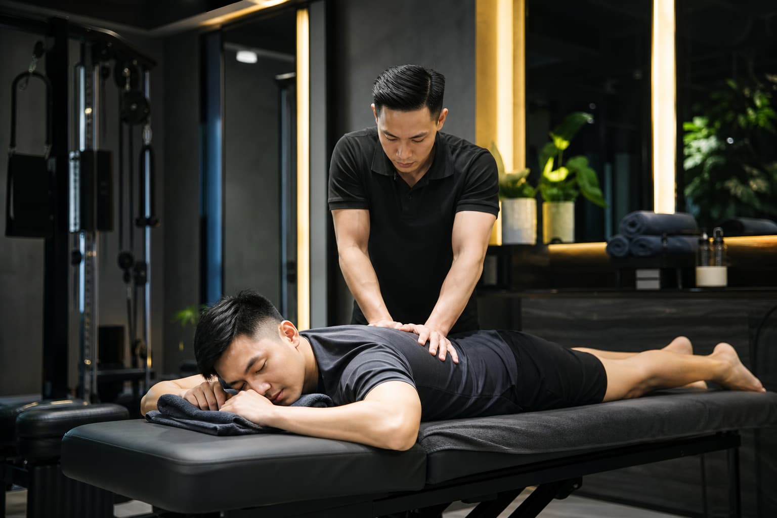 Sports massage tại trung tâm recovery hiện đại